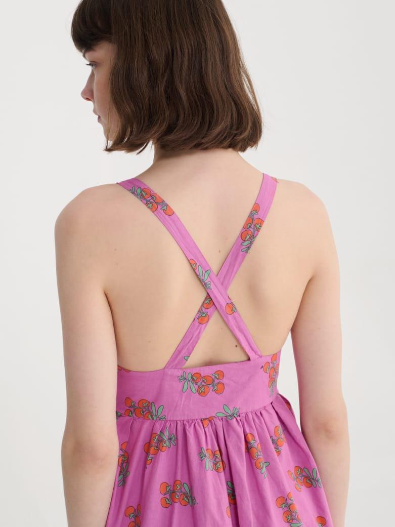Bobo Choses Juicy Tomatoes Pattern Strap Dress Kleid Damen lila